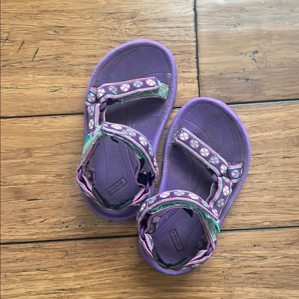 Kids Purple Teva Sandals